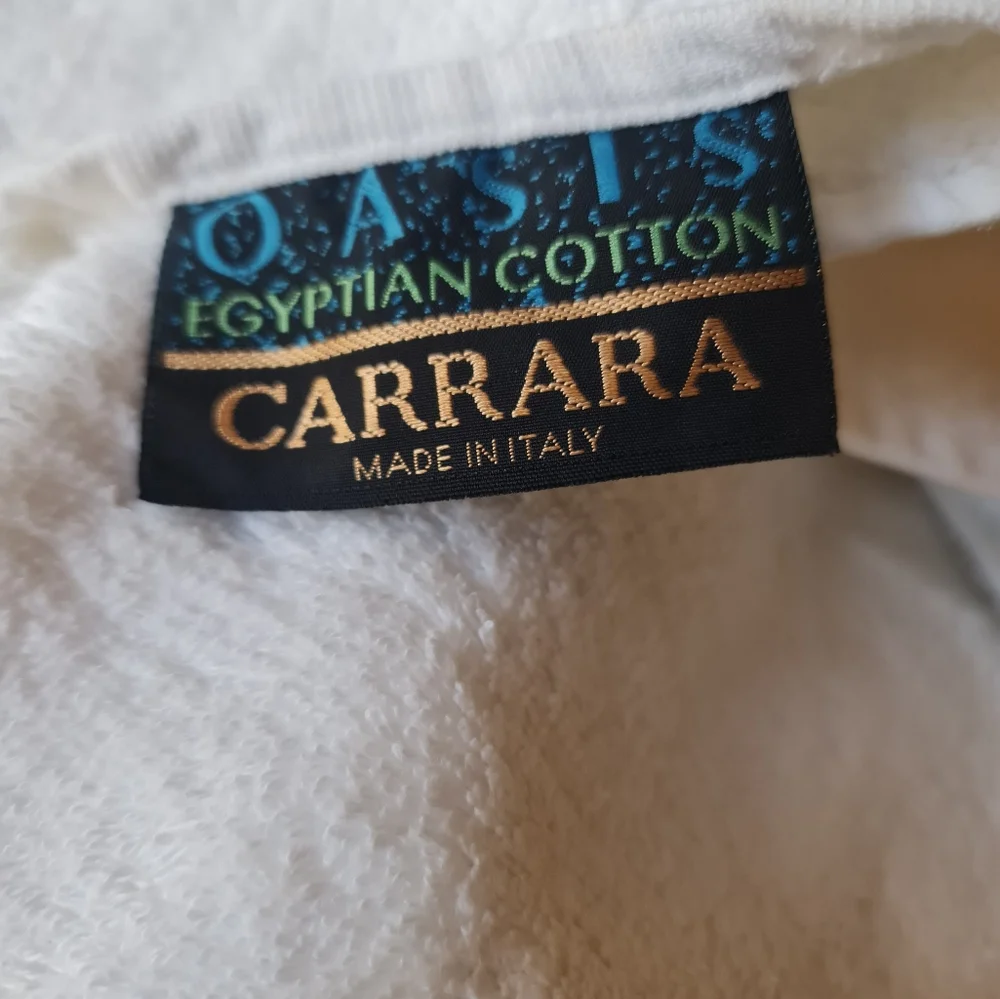 Eguptian Cotton Carrara Oasis Made in Italy White Luxury Plush Towels Set/3